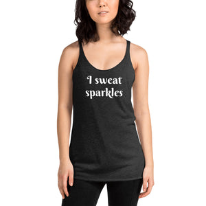 Open image in slideshow, I sweat sparkles tank
